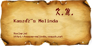 Kaszás Melinda névjegykártya