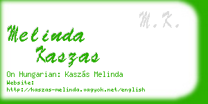 melinda kaszas business card